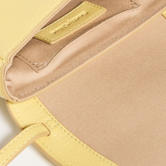 NEW💛See by Chloé Hana Leather Gold Lock Charm Detail Crossbody Bag Russet Green - Picture 4 of 13